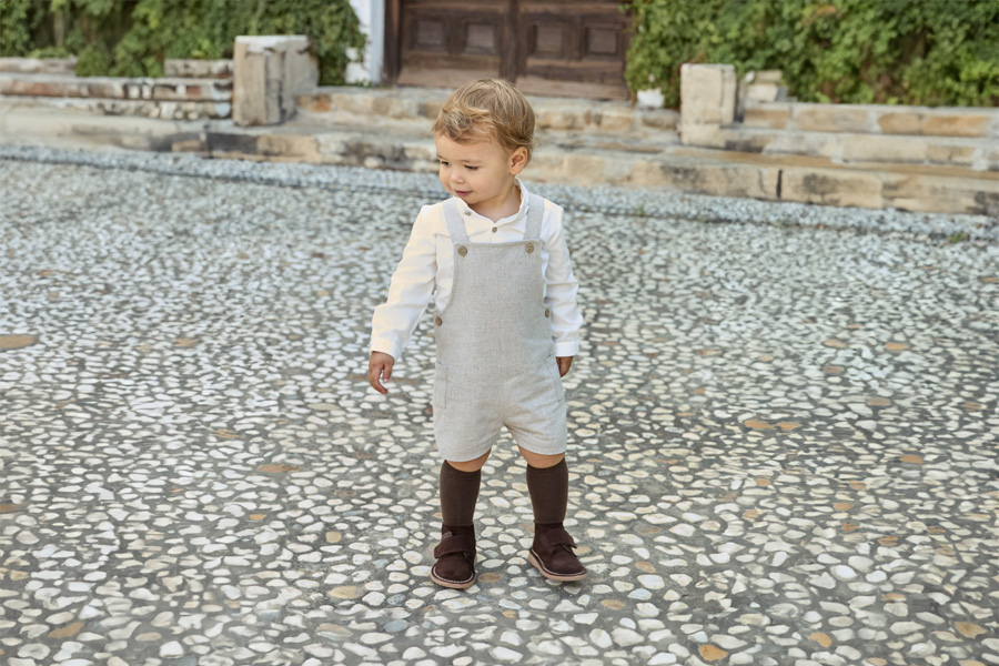 Polacchini Bambini Stivaletti Safari chiusura a strappo