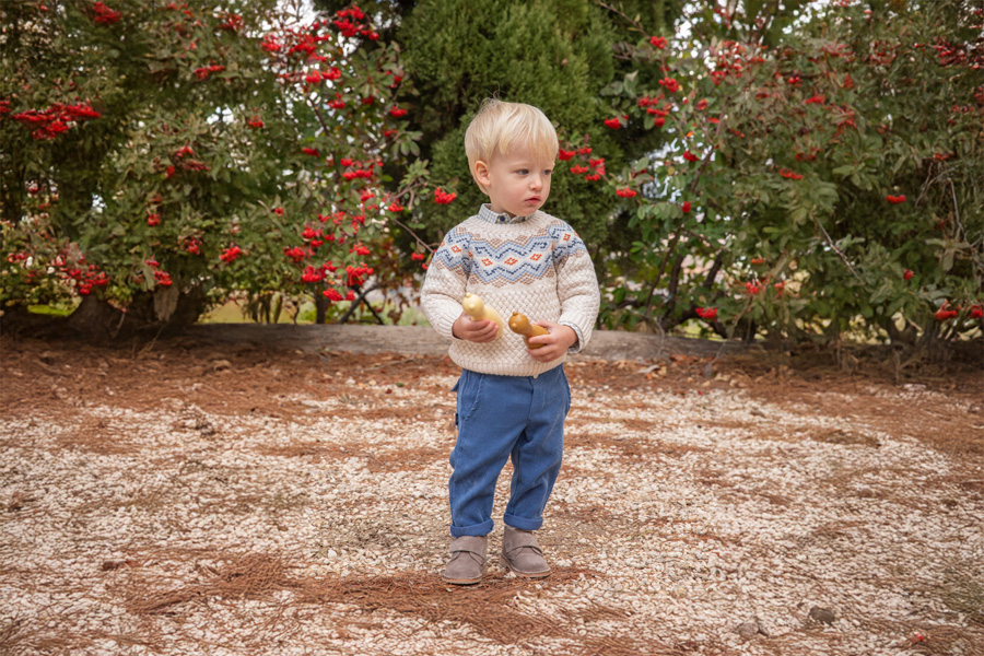 Polacchini Bambini Stivaletti Safari chiusura a strappo