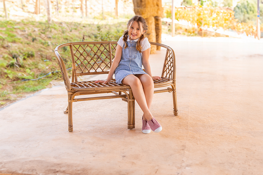 Scarpe Tela Punta Gomma Senza Lacci