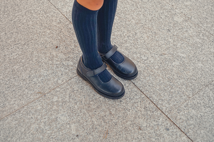 Scarpe Back to School Bambina chiusura a strappo
