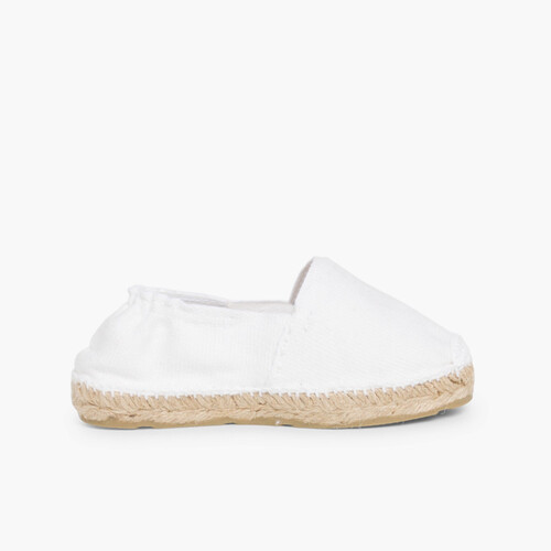 Espadrillas bambini con elastico Bianco