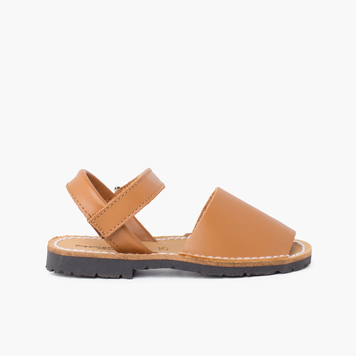Sandali Minorchine Bambini  Avarcas nappa chiusura a strappo Cuoio