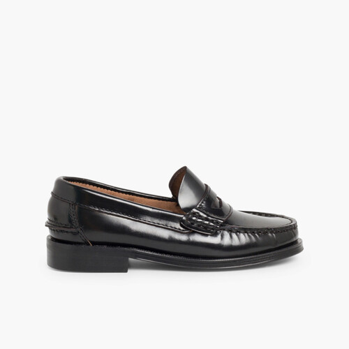 Scarpe College Bambino Mocassino Pelle Nero