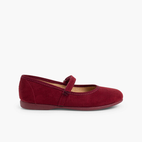 Scarpe Bambina chiusura a strappo Bordeaux