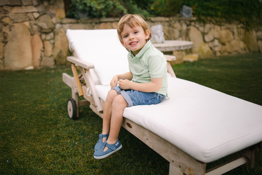Scarpe Occhio di Bue T-Bar Bambini chiusura a strappo