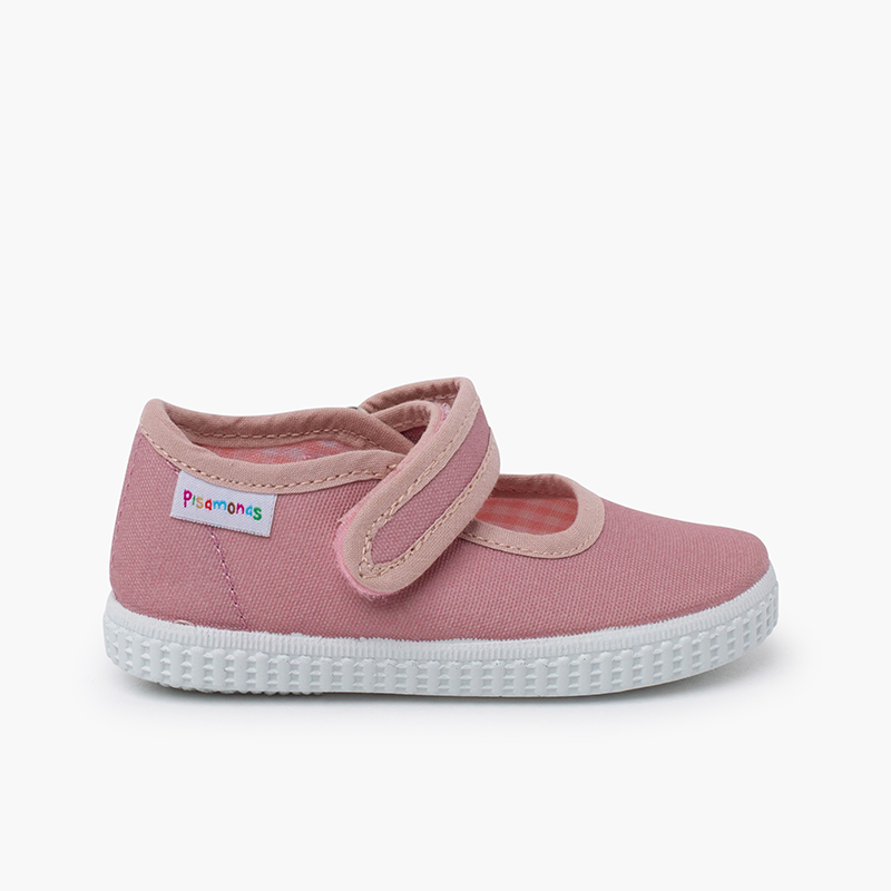 Scarpe Bambina chiusura a strappo Suola Tipo Sneakers Rosa Pastello