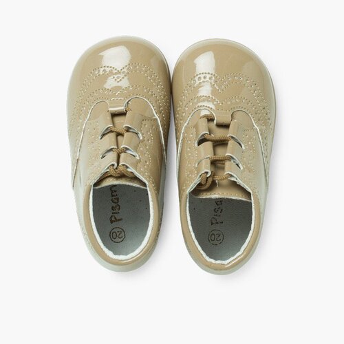 Inglesino / Scarpina inglese Primi passi effetto Vernice Beige