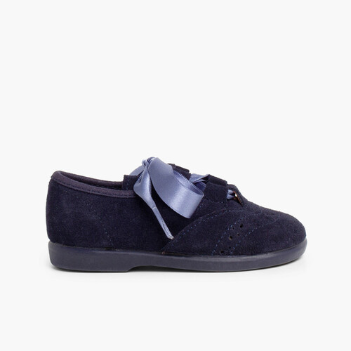Inglesini bambini scamosciati Blu