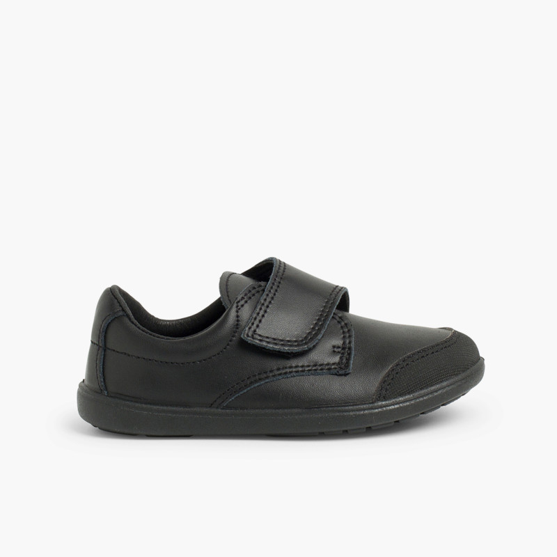 Scarpe Scuola Bambino Lavabile con Punta Rinforzata   Nero