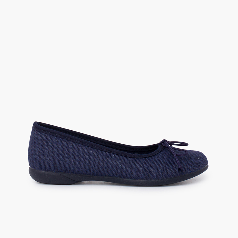 Ballerine Bambina Lino Comunione  Blu