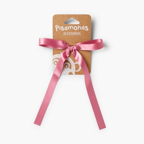 Elastico con fiocco di raso Rosa Francia