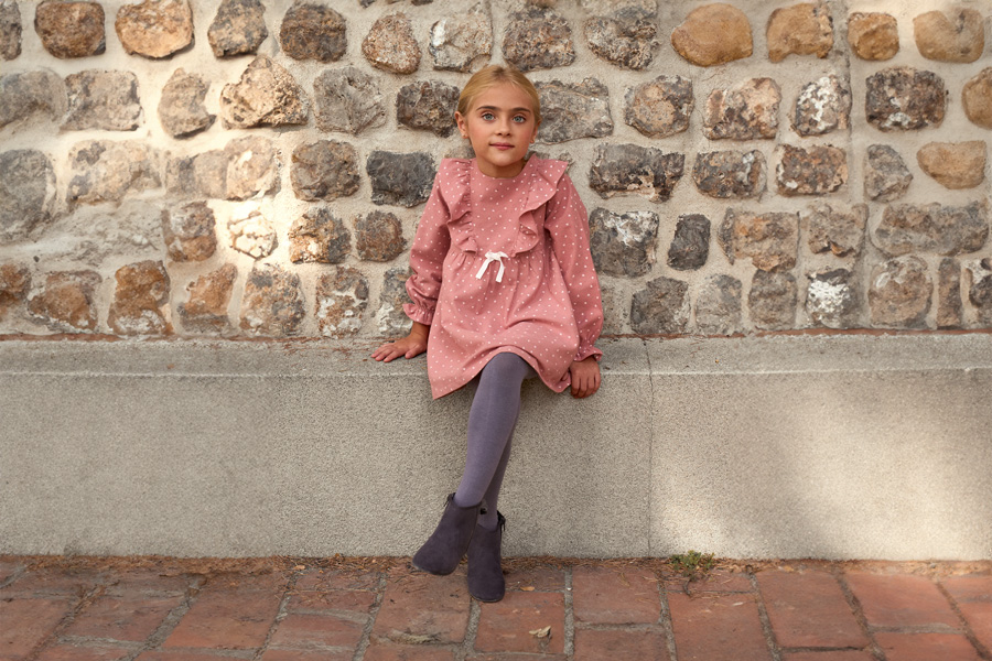 Stivaletti con fiocco velluto e cerniera 