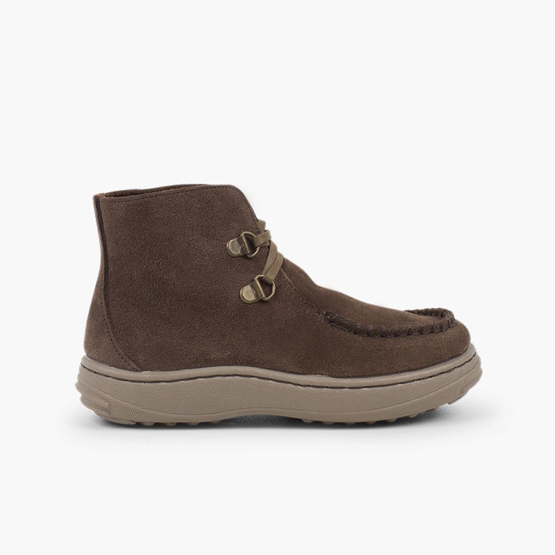 Stivali Da Neve Invernali Donna – Suola Spessa Antiscivolo, Lacci, Tacco 4 Cm, Plateau 3 Cm