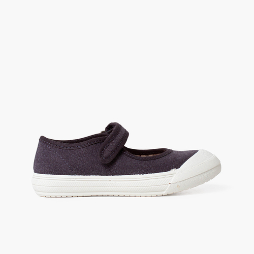 Scarpe con cinturino chiusura a strappo Punta Gomma Rinforzata Blu jeans