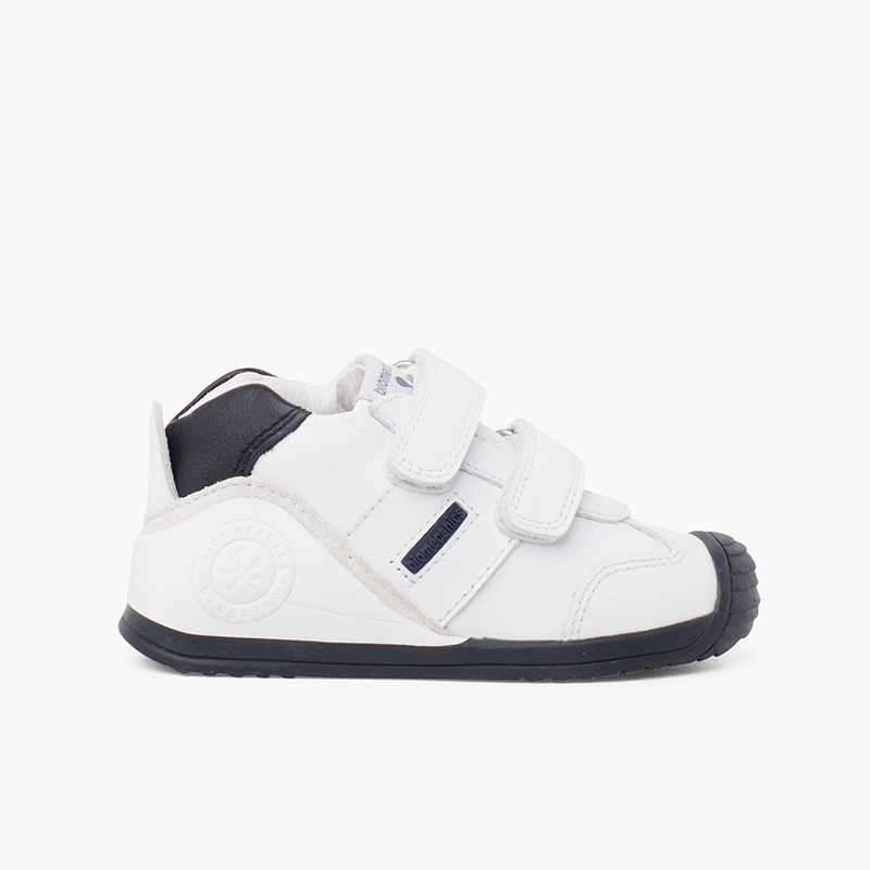 Scarpa Biomeccanica con doppio cinturino aderente Blu