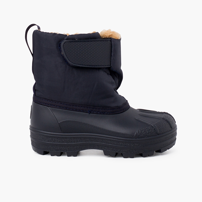 Stivali apreski stile shearling con chiusura aderente Blu