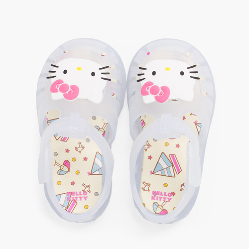 Sandali Ragnetti Chiusura a strappo Hello Kitty Bianco