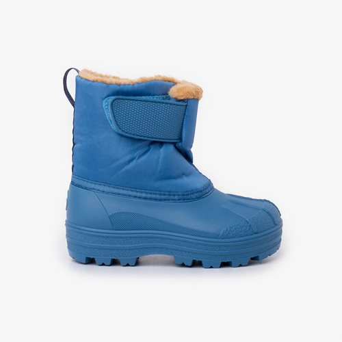 Stivali apreski stile shearling con chiusura aderente Azzurro