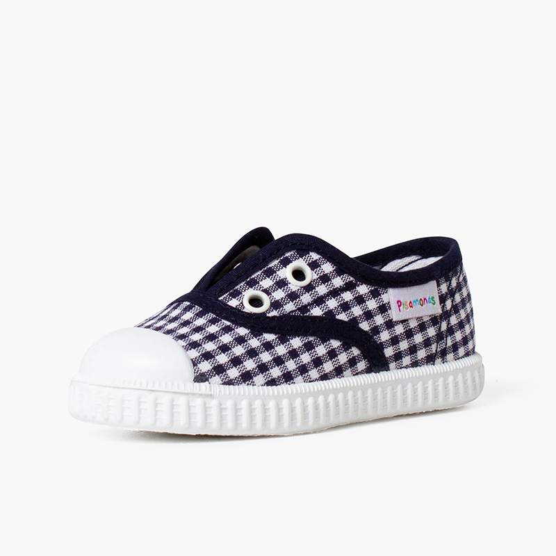 Sneakers Vichy senza lacci Blu