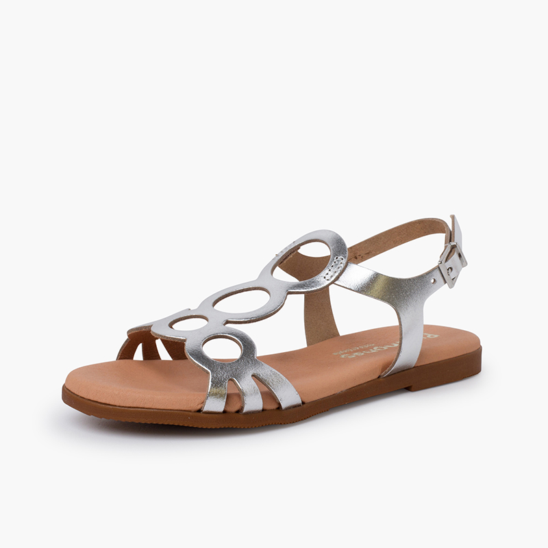 Shoetopia Sandali Flat Forma Ragazza - Comodi E Alla Moda Per L'Estate - 2