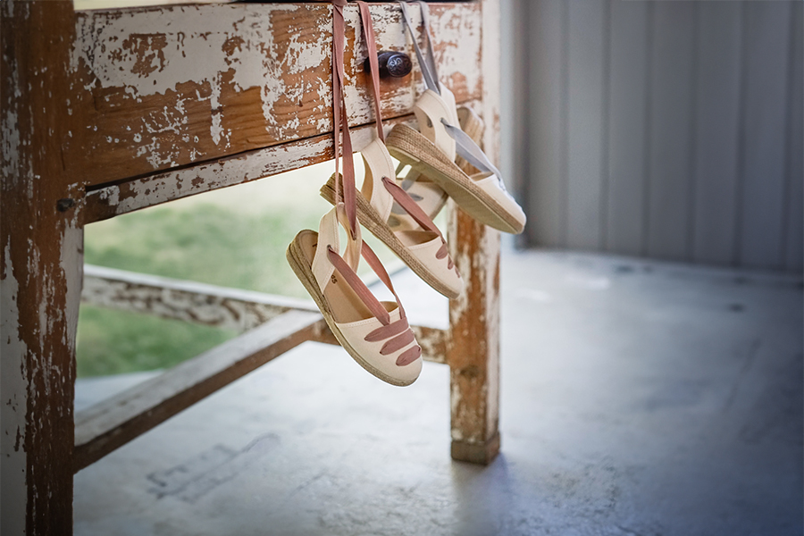 Espadrillas goyesque con zeppa e nastri