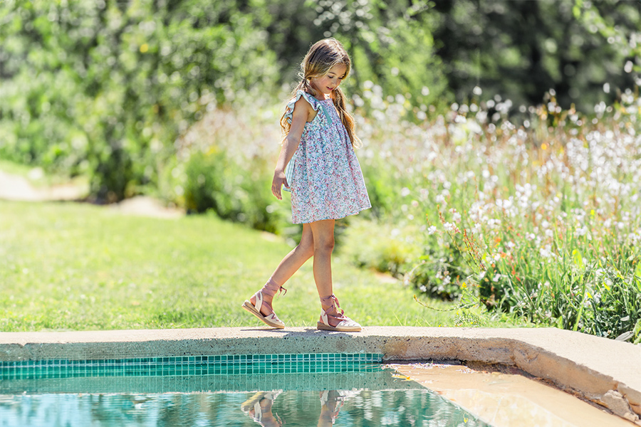 Espadrillas goyesque con zeppa e nastri