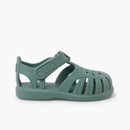 Sandali ragnetti con chiusura a strappo Tobby Solid Saggio