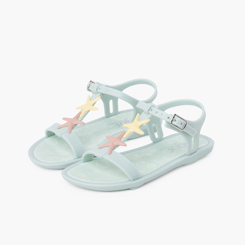 Sandali di gomma Tricia stelle colori polverosi Menta