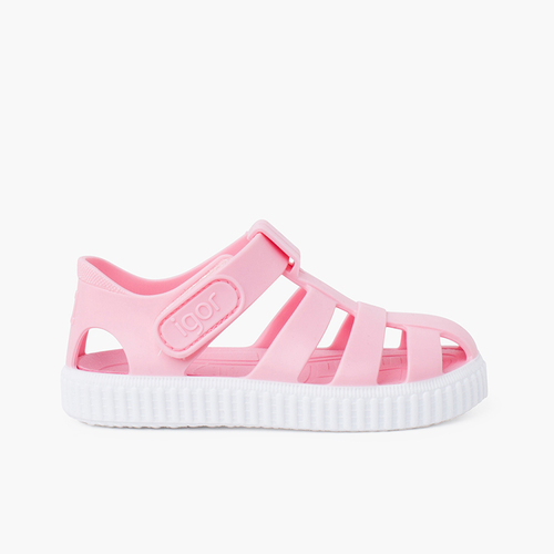Sandali ragnetti chiusura a strappo tipo sneakers Rosa