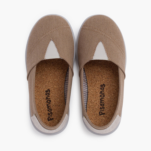 Sneakers in tela con elastico dettaglio tallone Terra