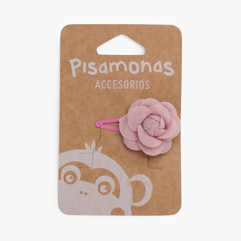 Fermaglio a forma di rana camelia Rosa Francia