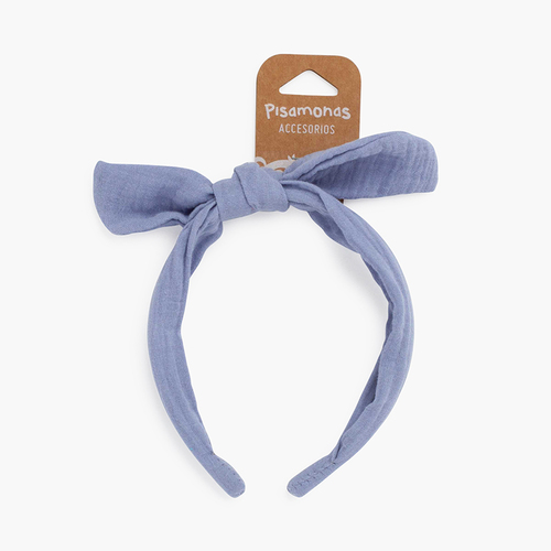 Turbante di chiffon per capelli Blu reale
