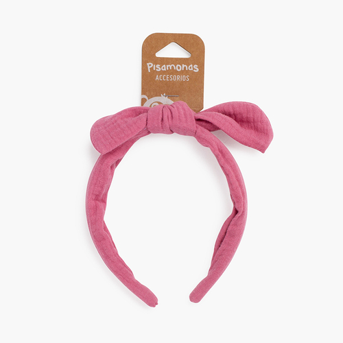 Turbante di chiffon per capelli Rosa Francia