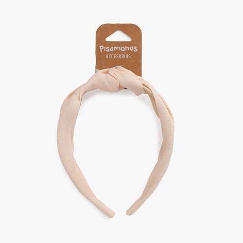 Cerchietto con nodo largo delle linee Bambula Rosa Francia