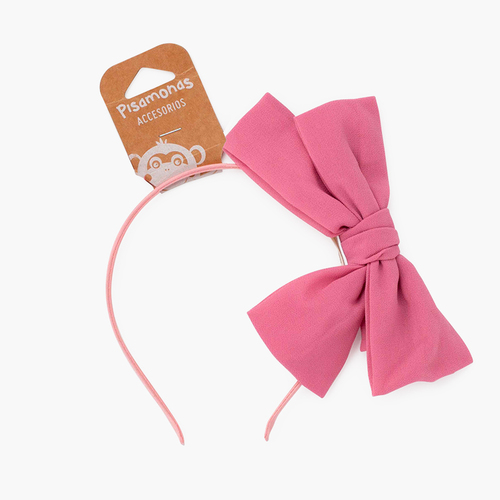 Fascia per capelli in doppio chiffon fine Rosa Francia