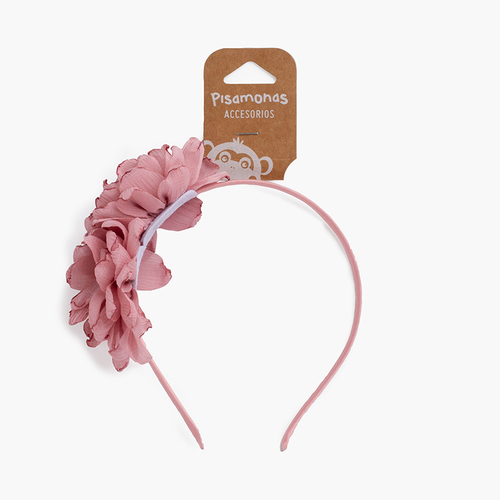 Cerchietto a fiore fine Rosa Francia