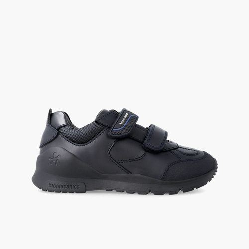 Scarpe sportive scuola Biomecanics con doppia chiusura a strappo Blu