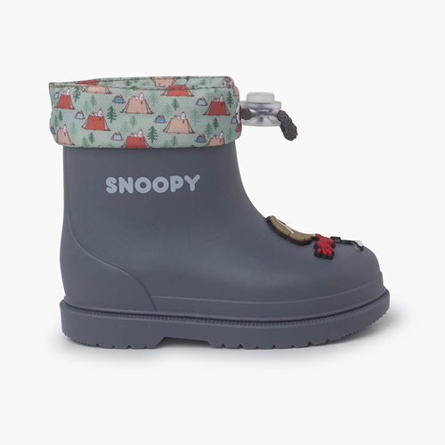 Snoopy Stivali Pioggia Colletto regolabile Azzurro