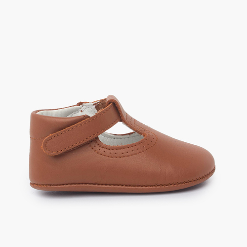 Scarpe occhio di bue chiusura a strappo Cuoio
