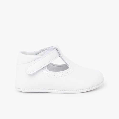 Scarpe occhio di bue chiusura a strappo Bianco