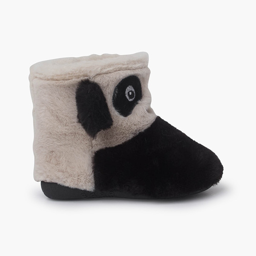 Pantofole Panda per bambini Bianco e Nero