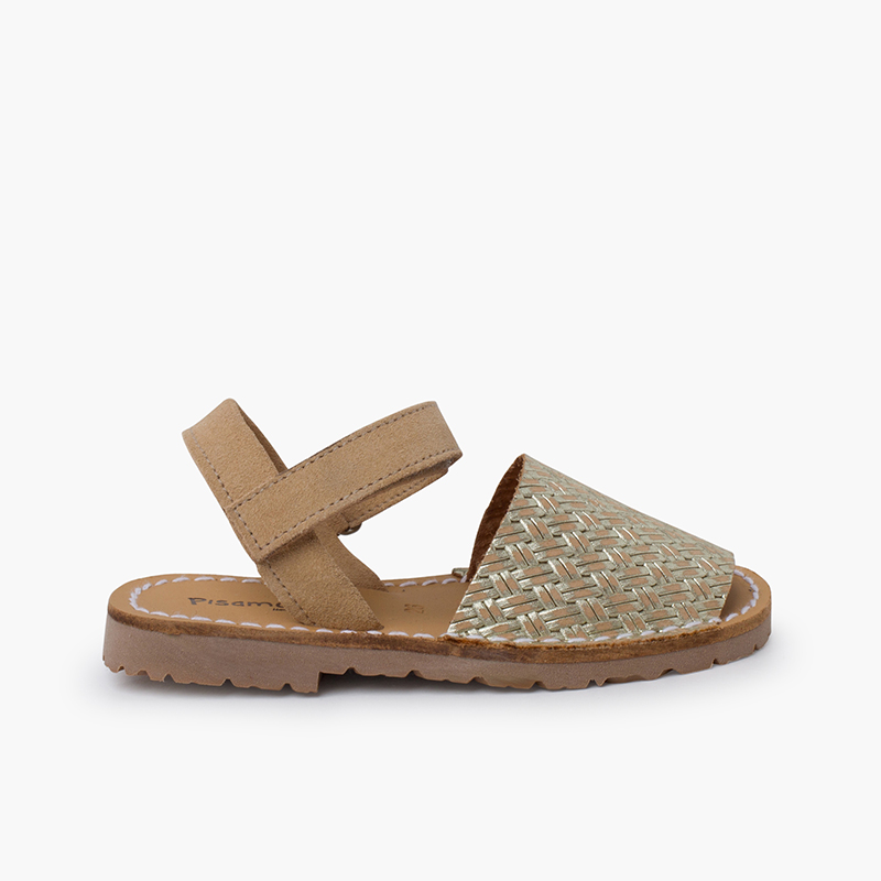 Minorchine effetto metallico intrecciato Oro