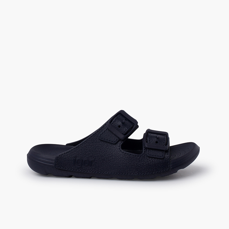 Ciabatte doppia fibbia suola EVA Blu