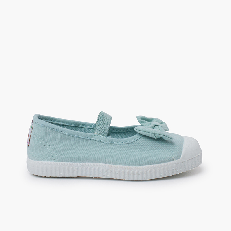 Ballerine elasticizzate e lacci suola tipo sneakers Acquamarina