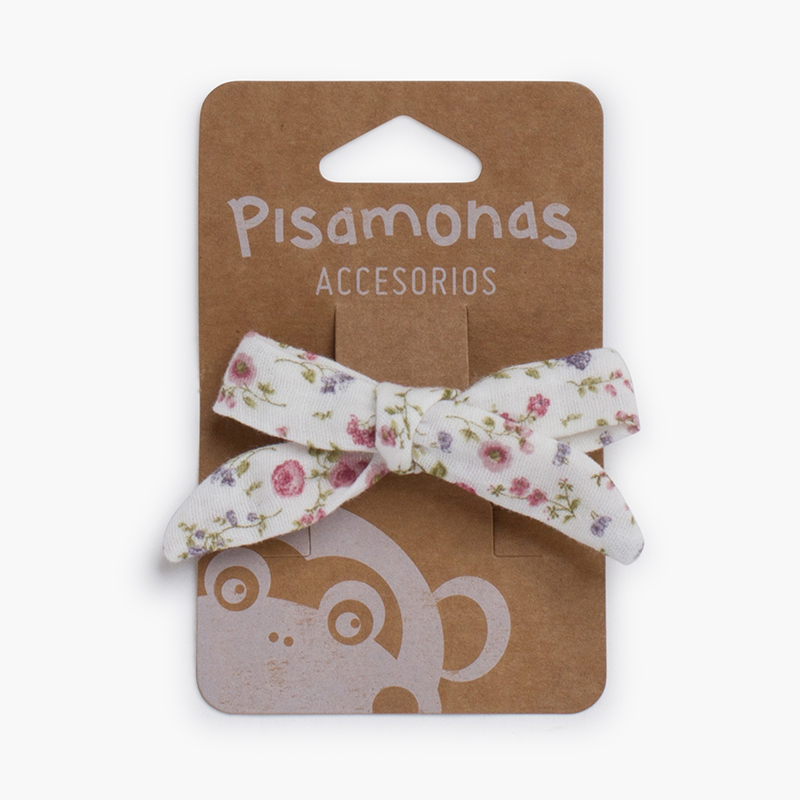 Fiocco fiore Liberty becco d'anatra Rosa