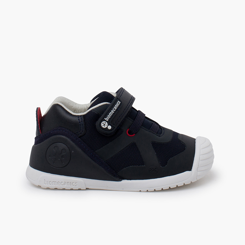 Sneakers Biomecanics chiusura aderente lacci elastici Blu