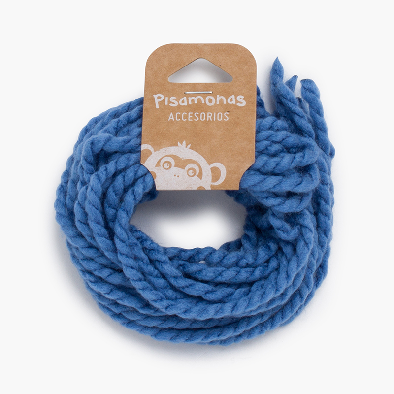 Lacci sottili in lana per capelli Blu reale