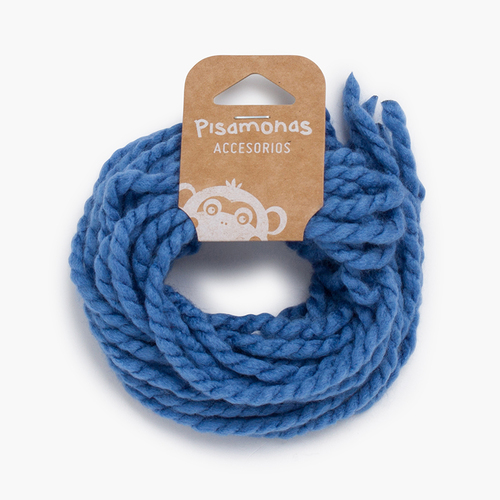 Lacci sottili in lana per capelli Blu reale