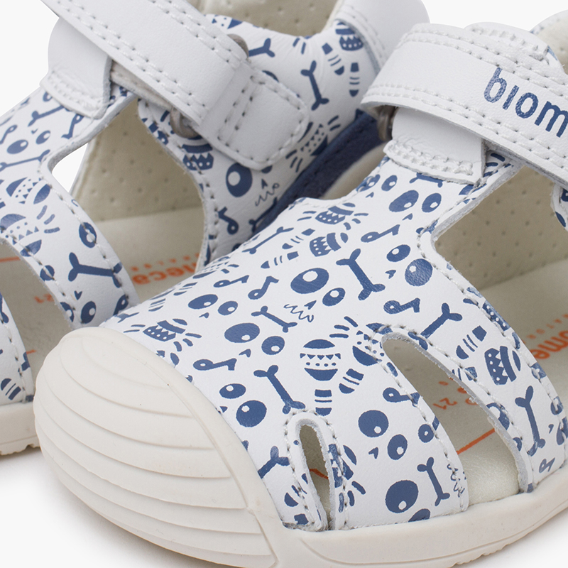 Biomecanics Sandalo Bambino Puntera Chiusa 242145 - Pelle, Antiscivolo, Per Prime Passate Estate - 2