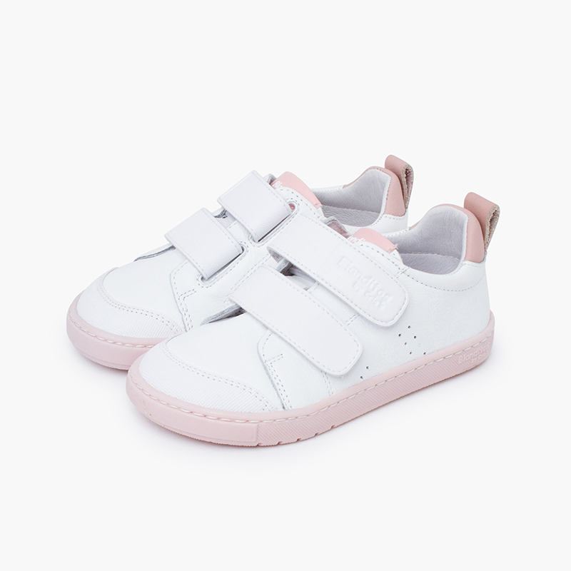 Sneakers Blanditos a strappo taglie grandi Bianco e Rosa